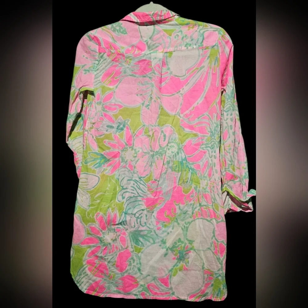 Lilly Pulitzer XXS Beach Swim Cover EUC Vibrant Print - Picture 3 of 4